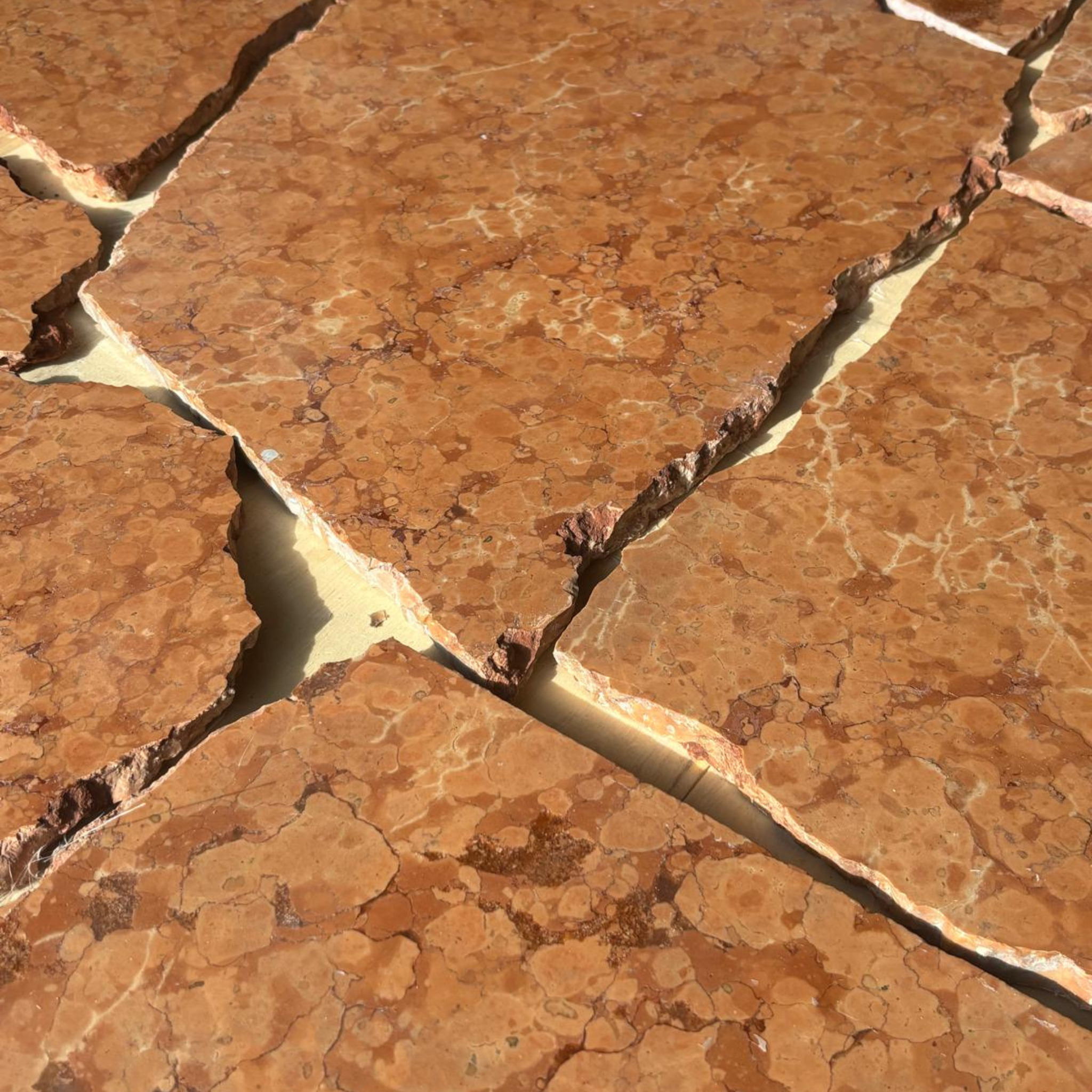Rosso Verona Italian Marble Crazy Pave