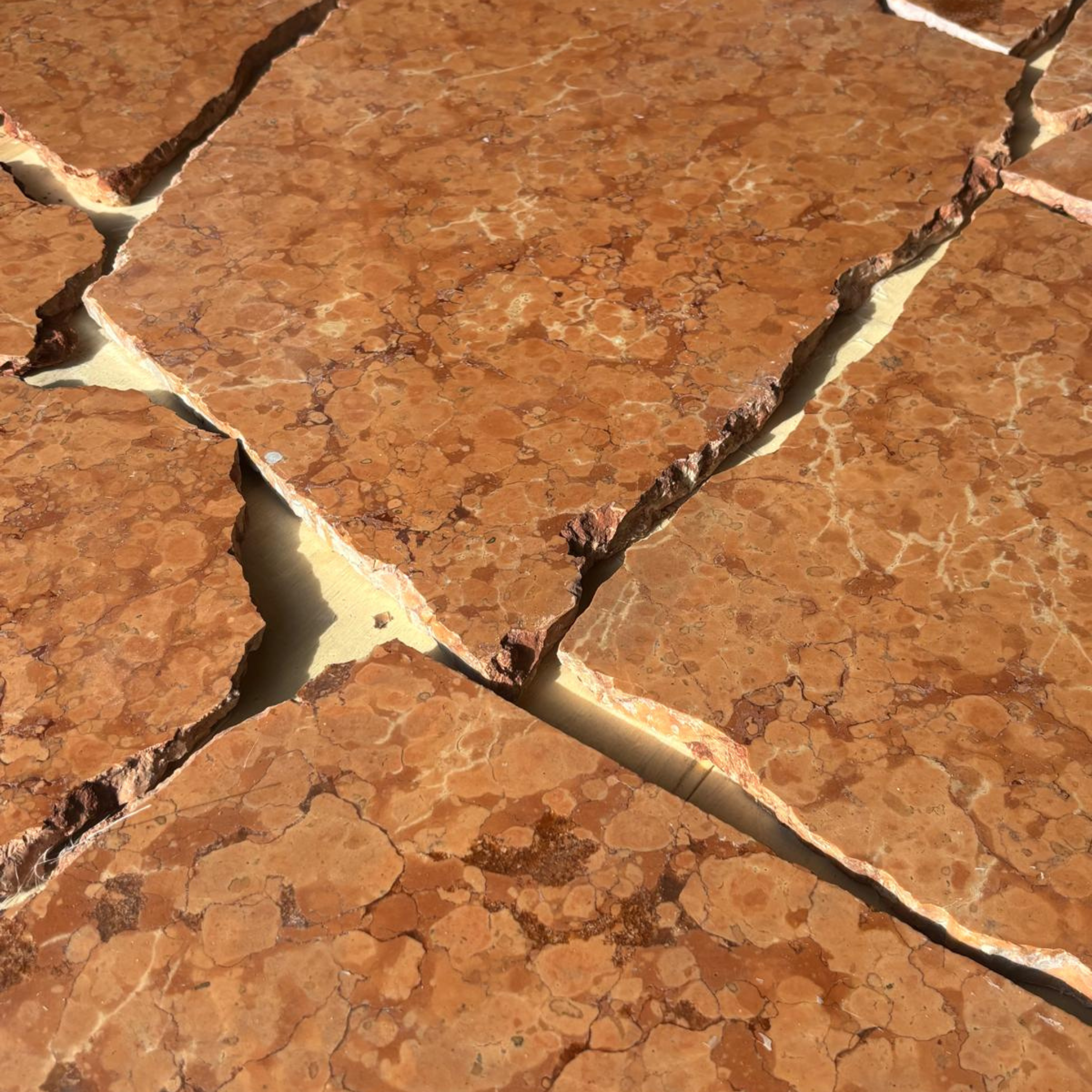 Rosso Verona Italian Marble Crazy Pave
