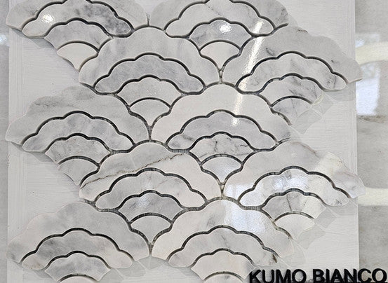 Kumo Bianco Carrara Mosaic - The Stone Men