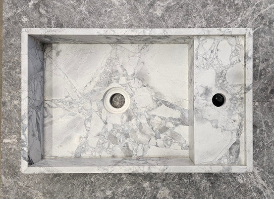 Vasel Super White Basin - The Stone Men