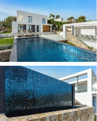 Opal Nero Glass Mosaic - The Stone Men