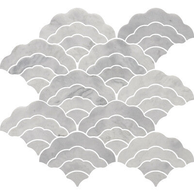 Kumo Bianco Carrara Mosaic - The Stone Men