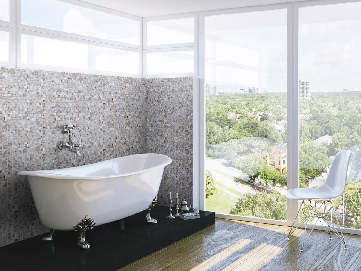 Ash glass mosaic close up | The Stonemen