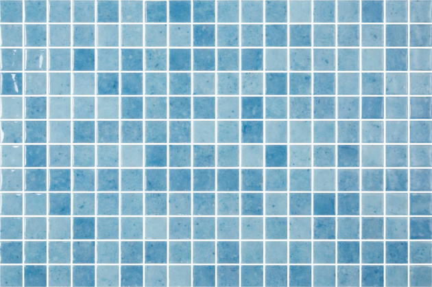 Azure 25 glass mosaic - 25mm matte light blue | The Stonemen