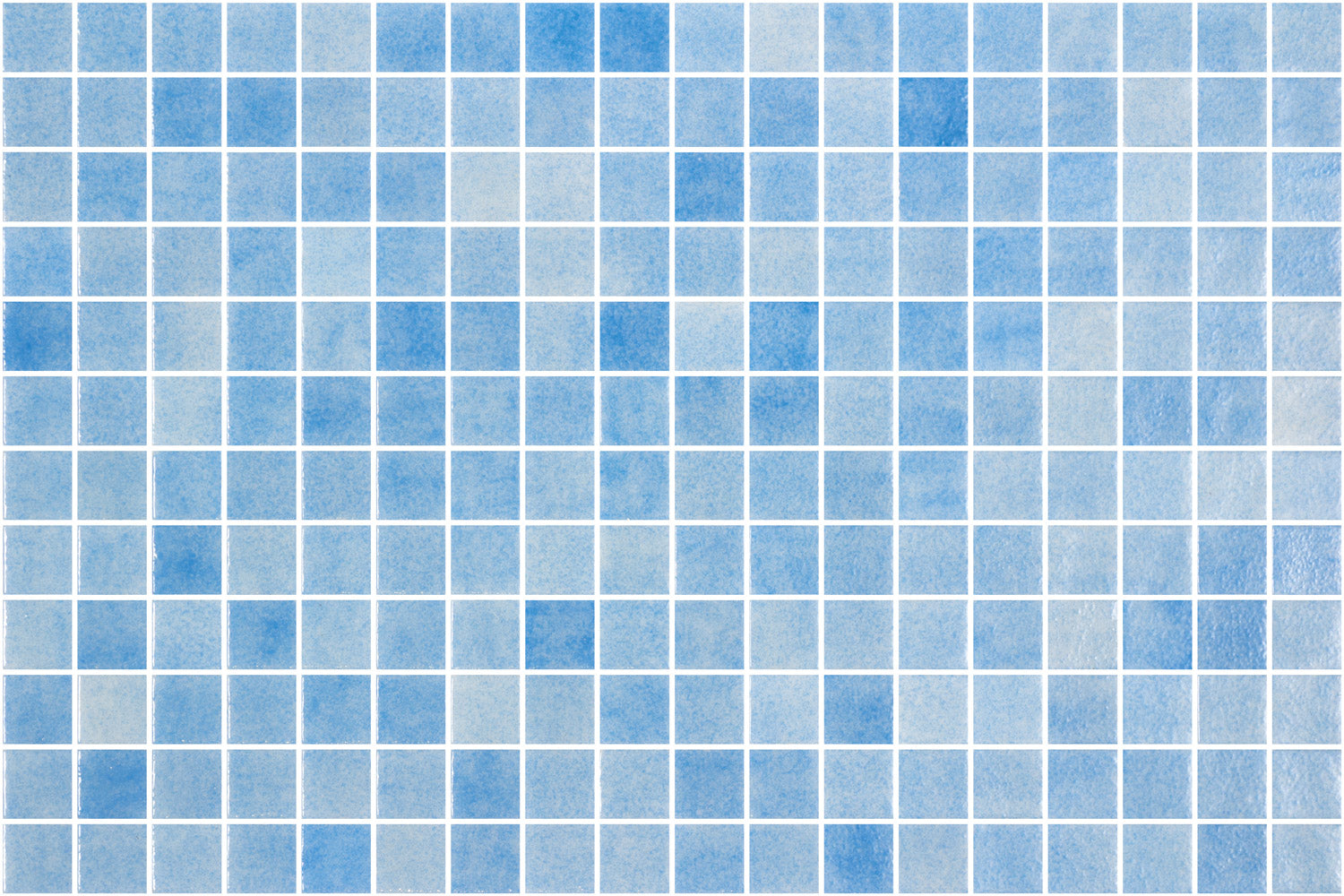 Bondi glass mosaic - 25mm gloss light blue | The Stonemen