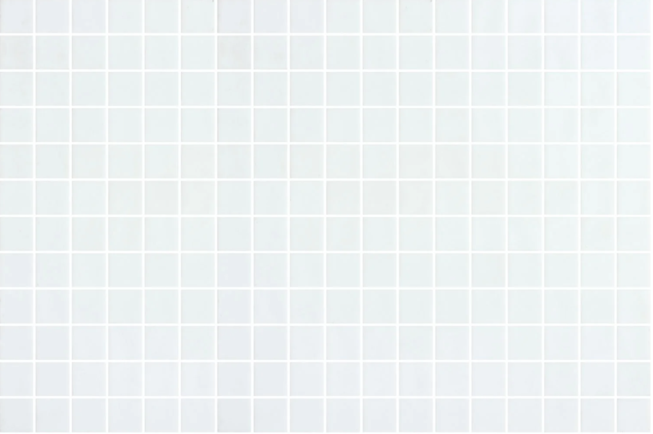 Bone glass mosaic - 25mm matte white | The Stonemen