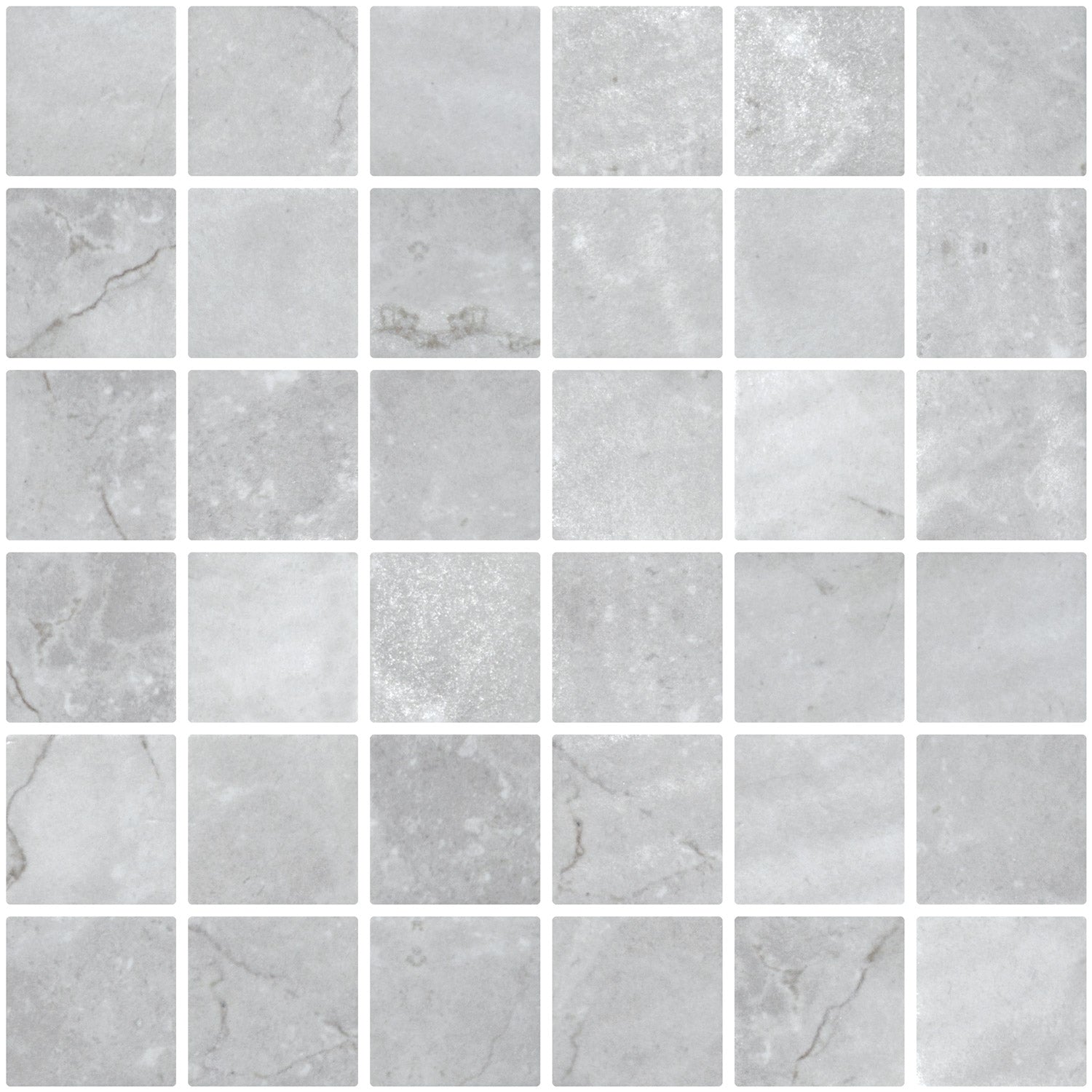 Driftwood glass mosaic - 50mm matte greige | The Stonemen
