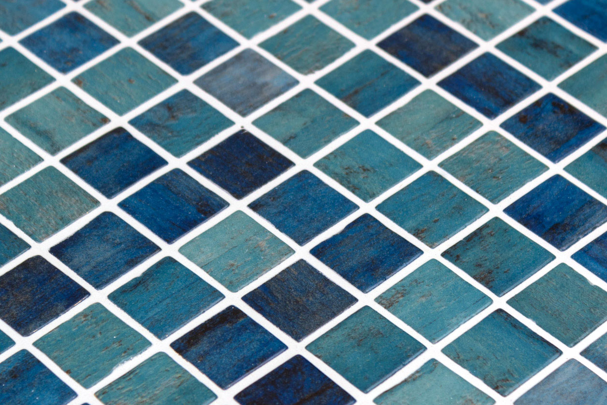Fathom 25 glass mosaic installed | The Stonemen