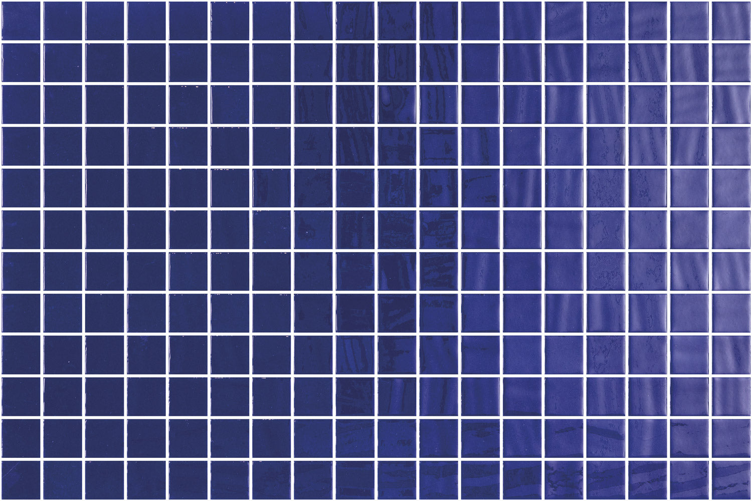 Indigo glass mosaic - 25mm gloss navy blue | The Stonemen