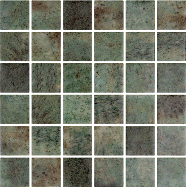 Java 50 glass mosaic - 50mm matte green | The Stonemen