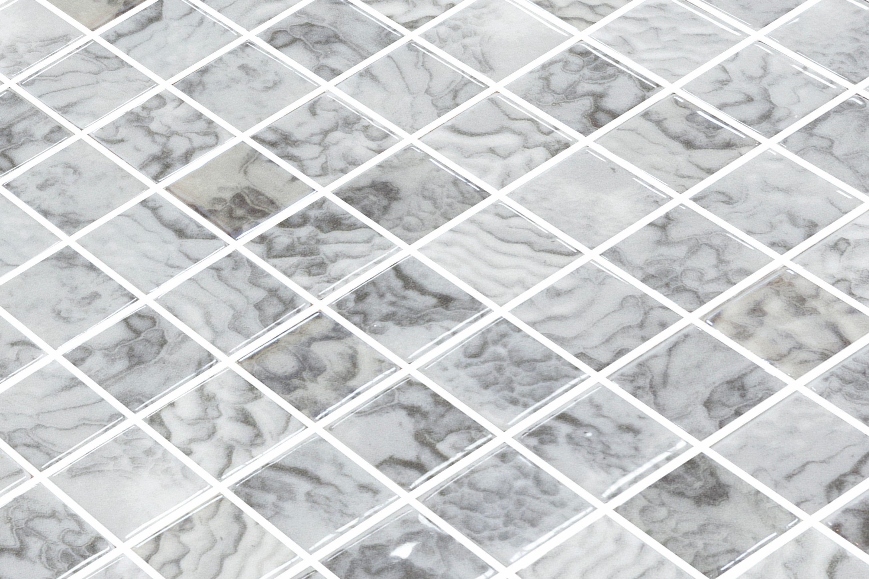 Platinum glass mosaic close up | The Stonemen