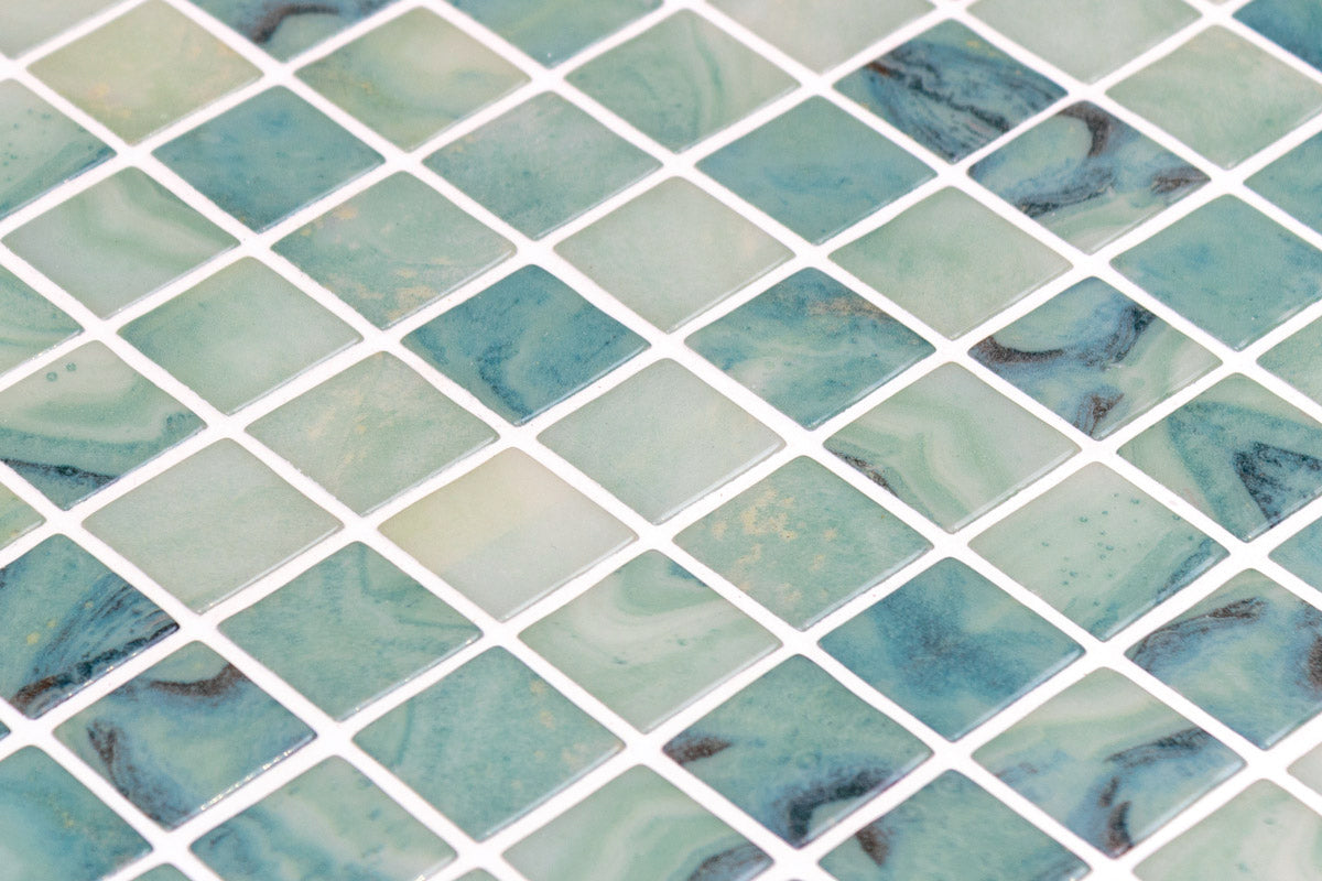 Shoreline glass mosaic close up | The Stonemen