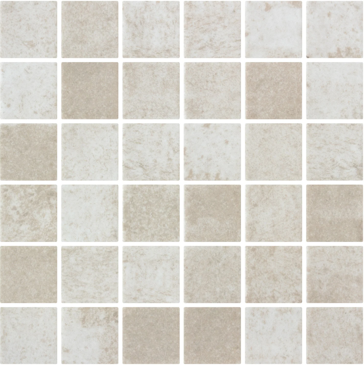 Sienna glass mosaic - 50mm matte earth brown | The Stonemen
