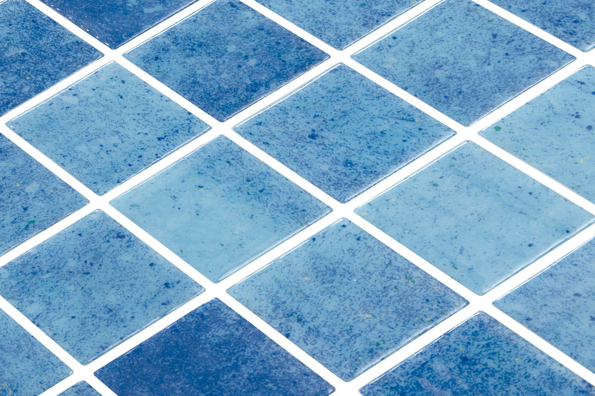 Swell 50 glass mosaic installed | The Stonemen