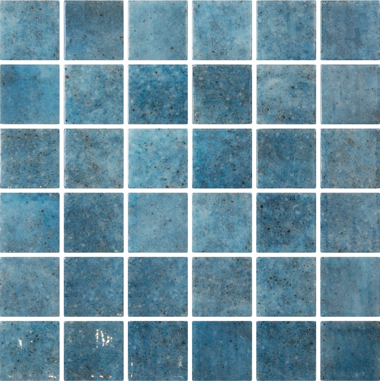 Abyss 50 glass mosaic - 50mm gloss cobalt blue | The Stonemen
