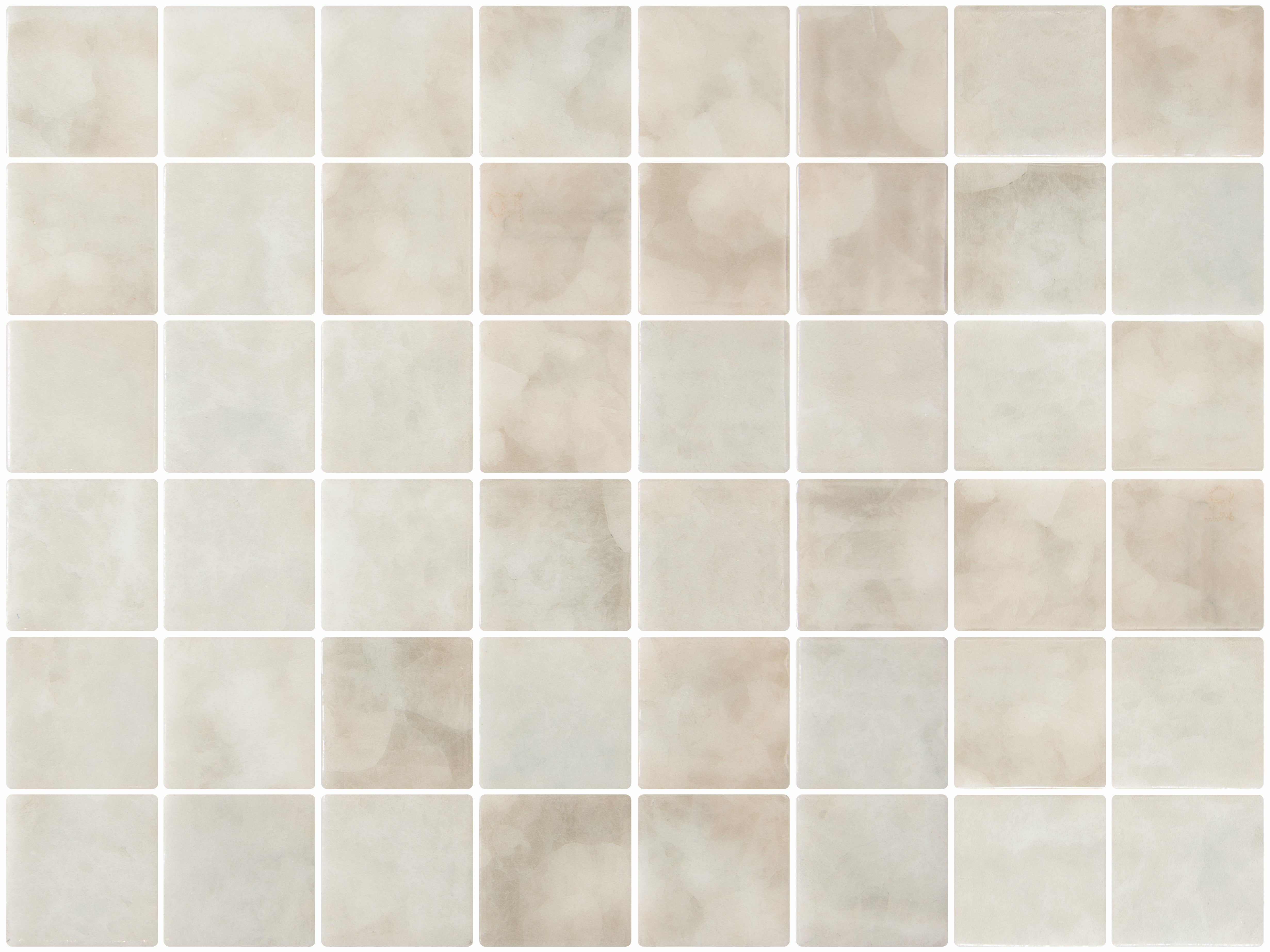 Amber translucent glass mosaic - 50mm gloss honey | The Stonemen