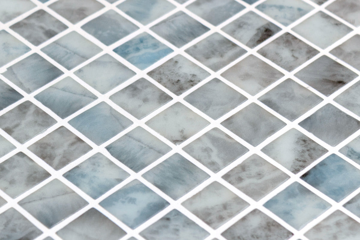 Ash glass mosaic installed | The Stonemen