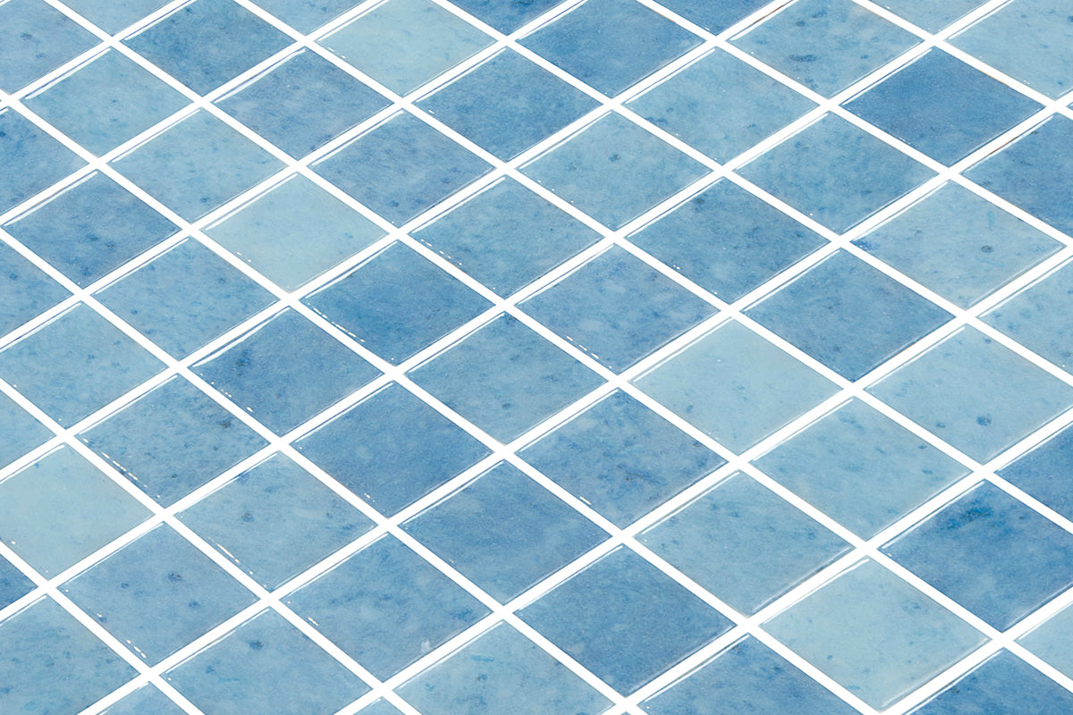 Azure 25 glass mosaic close up | The Stonemen