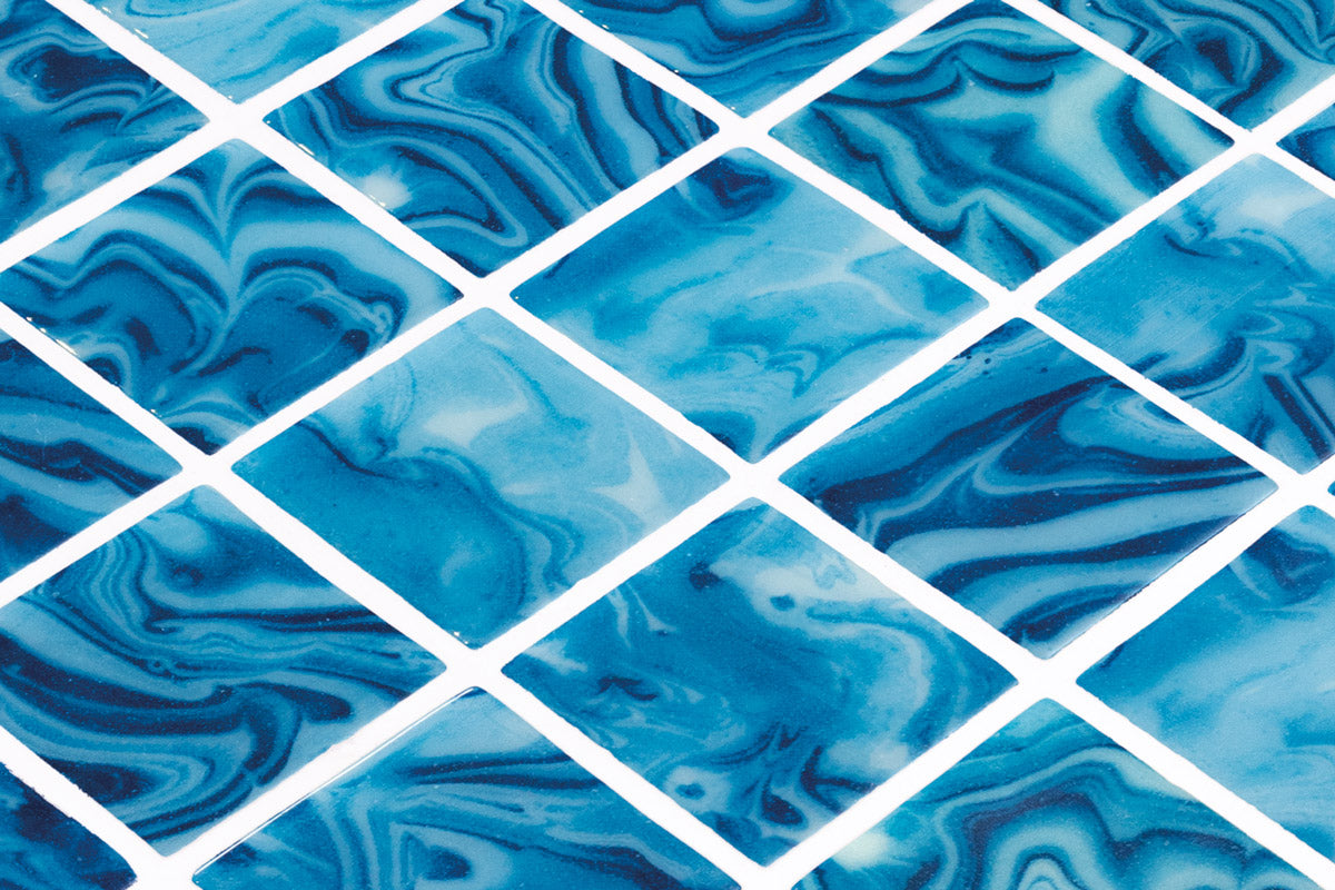 Beacon glass mosaic close up - 25mm gloss | The Stonemen