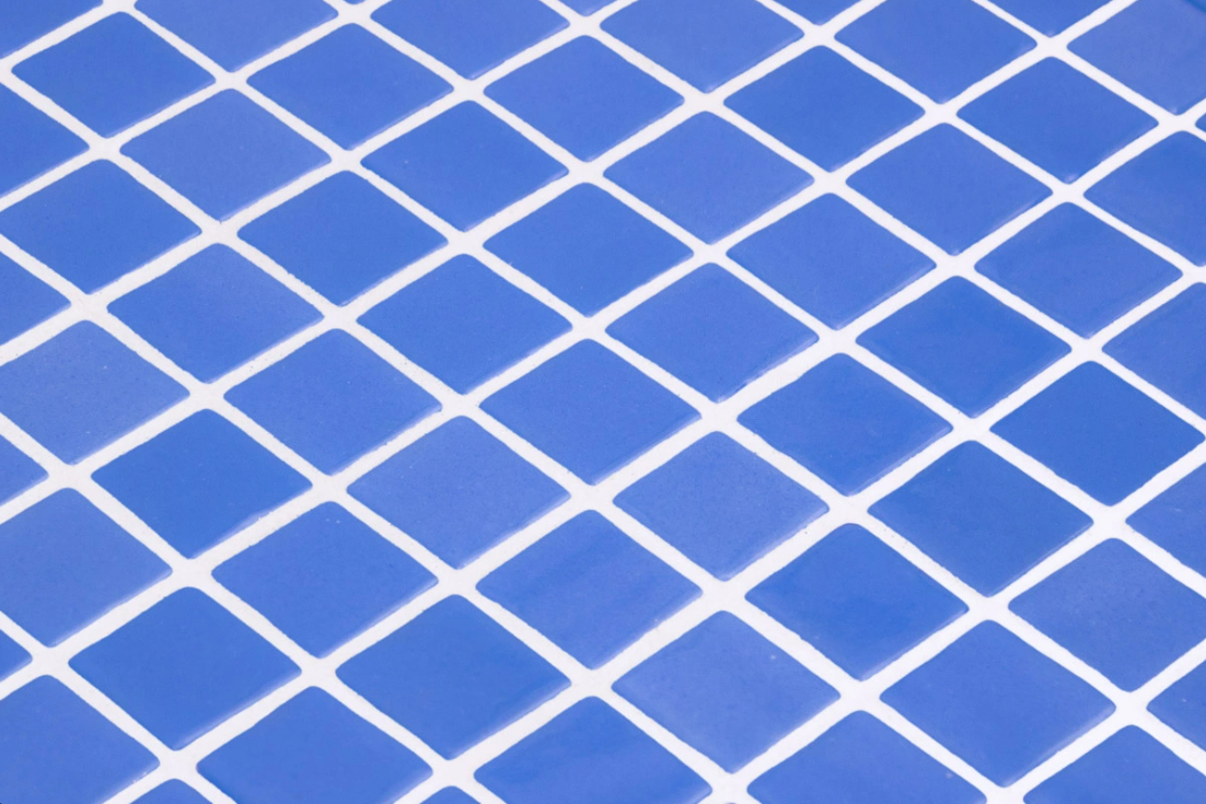 Cobalt glass mosaic close up - 25mm gloss | The Stonemen