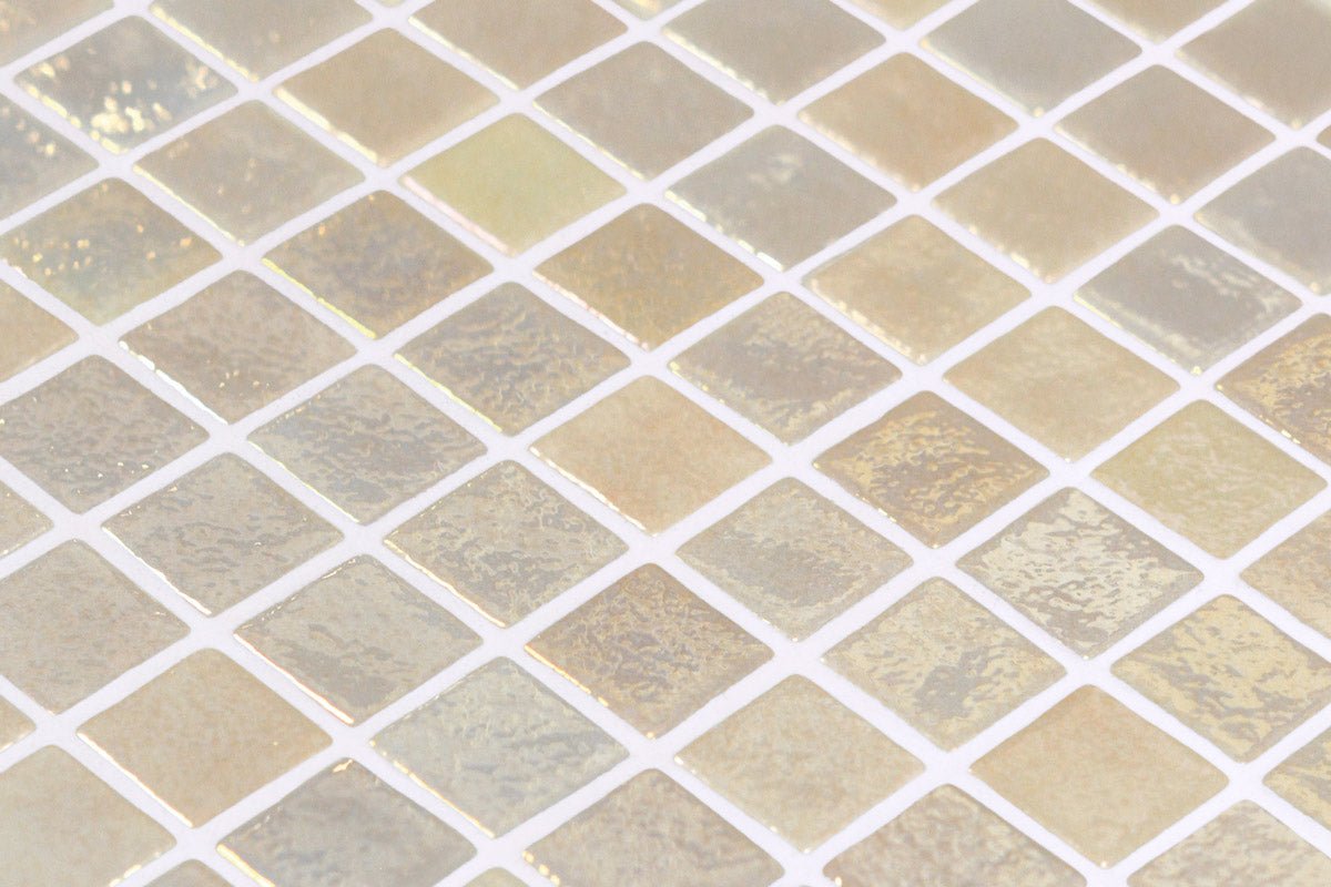 Dune glass mosaic close up - 25mm gloss | The Stonemen