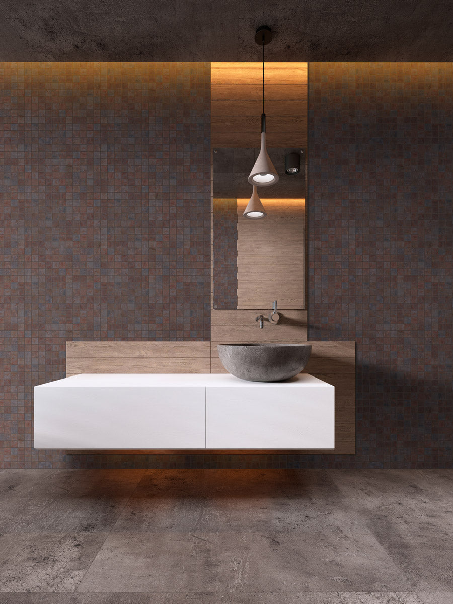 Ember 50 glass mosaic close up | The Stonemen