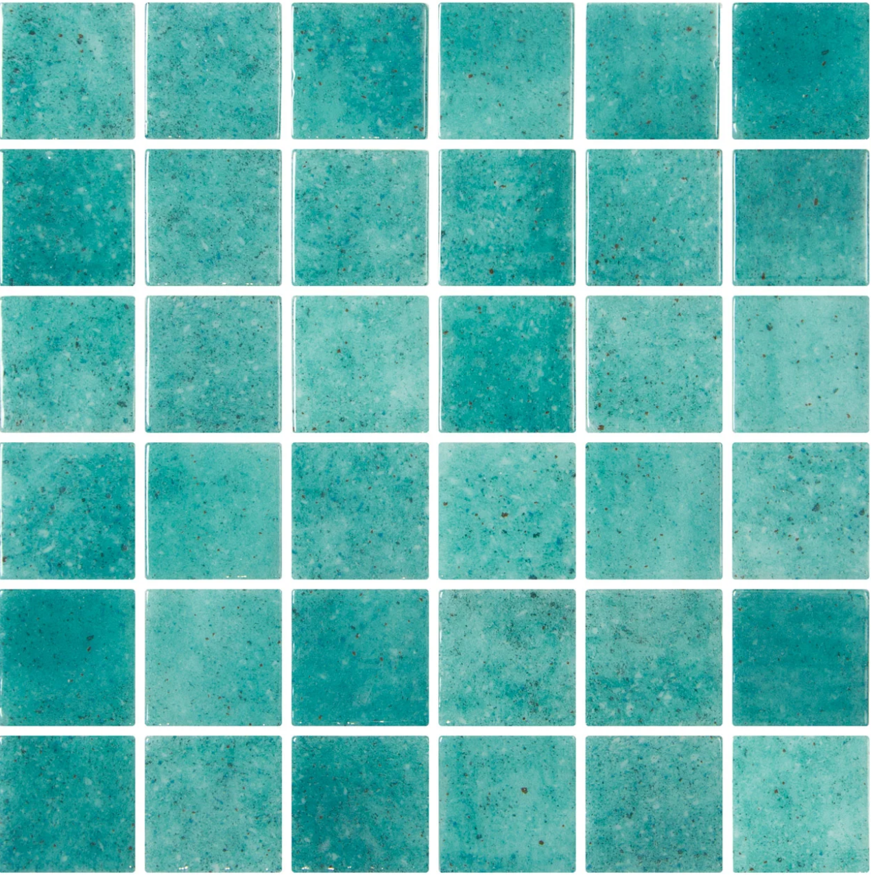 Forest 50 glass mosaic - 50mm gloss deep green | The Stonemen