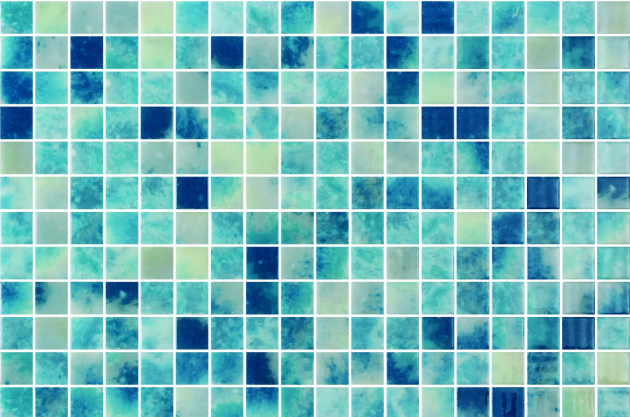 Harbour 25 glass mosaic - 25mm gloss turquoise | The Stonemen