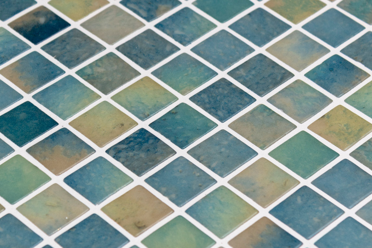 Meadow glass mosaic installed | The Stonemen