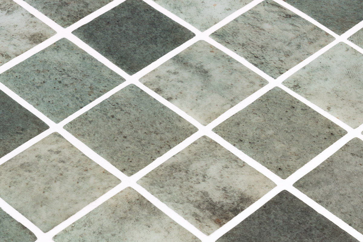 Moss glass mosaic installed | The Stonemen